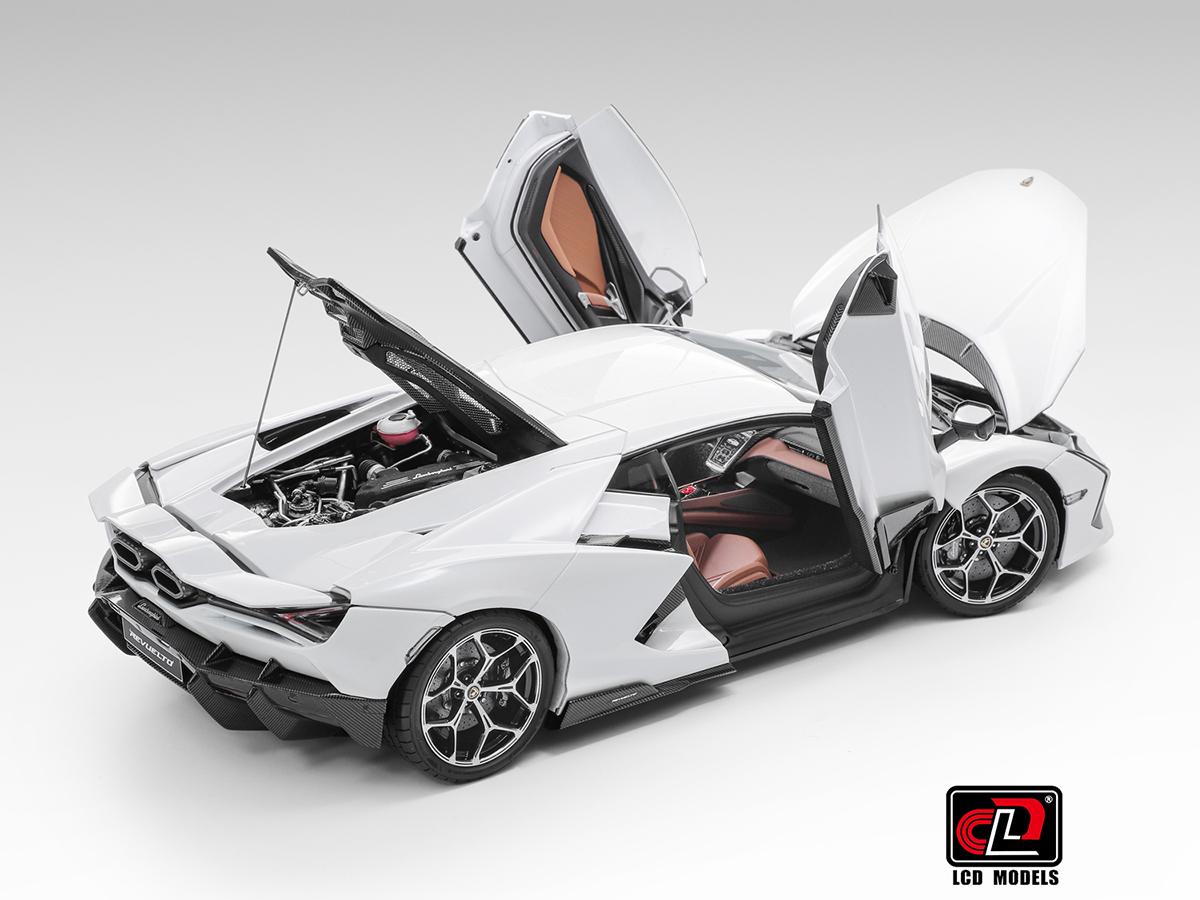 Lamborghini Revuelto 1:18 LCD Models Branco - 20 anos! Loja on