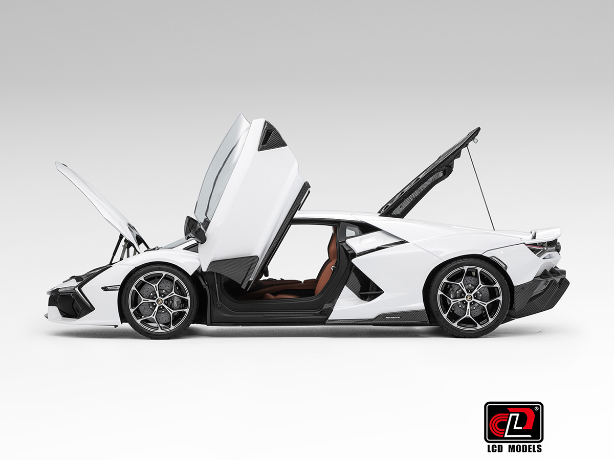 Lamborghini Revuelto 1:18 LCD Models Branco - 20 anos! Loja on