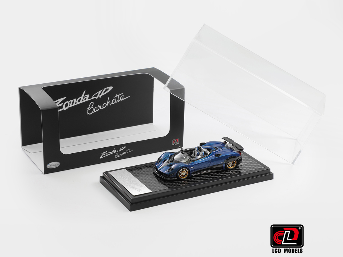 Pagani Zonda HP 1:64 LCD Models Carbon Blue - 20 anos! Loja on