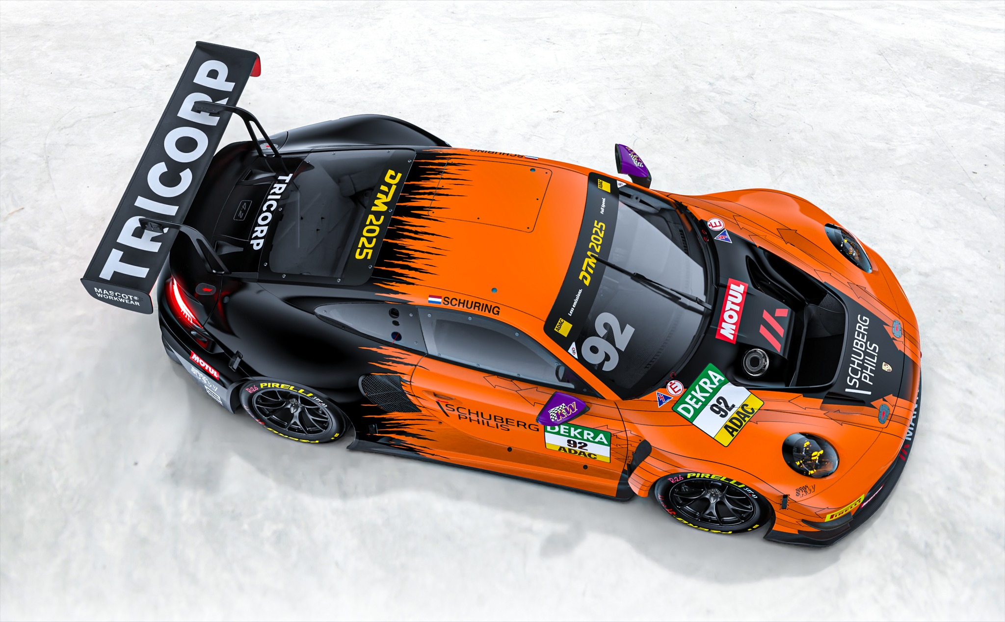 Porsche 911 GT3 R No.92 Manthey Junior Team DTM 2025 1:64 Spark