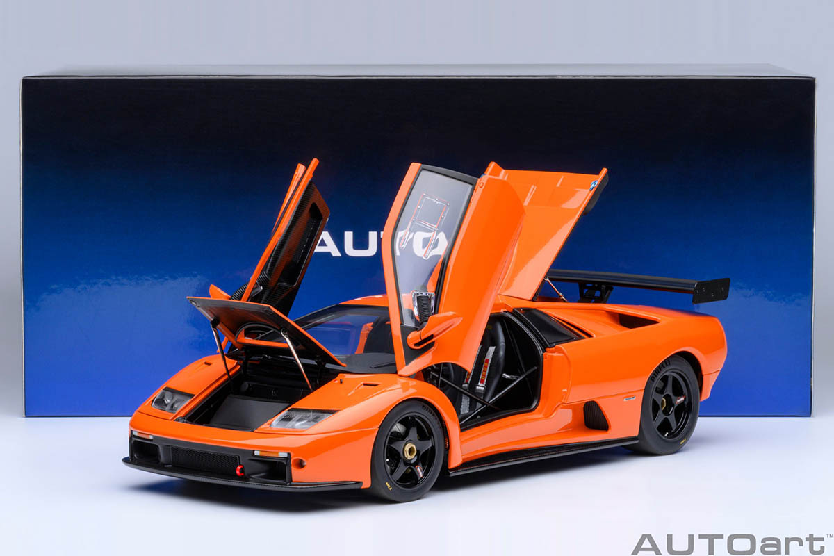 Lamborghini Diablo GT-R 1:18 Autoart Laranja - 20 anos! Loja on