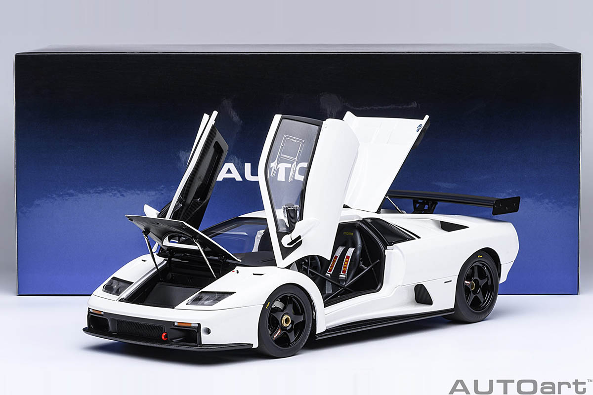 Lamborghini Diablo GT-R 1:18 Autoart Branco - 20 anos! Loja on