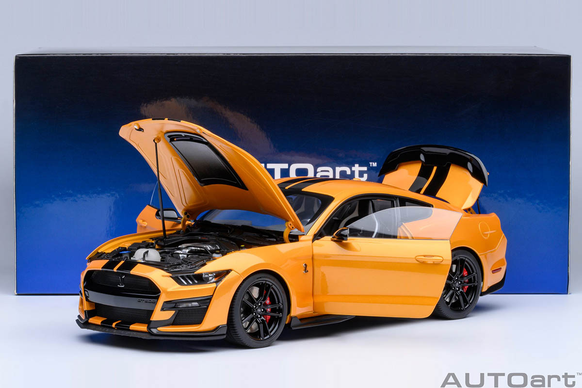 Ford Mustang Shelby GT500 1:18 Autoart Laranja - 20 anos! Loja on