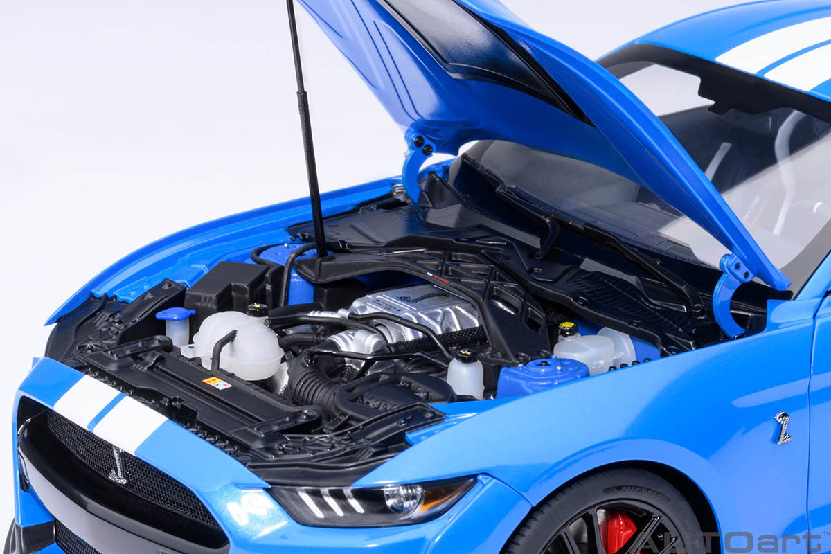 Ford Mustang Shelby GT500 1:18 Autoart Azul - 20 anos! Loja on