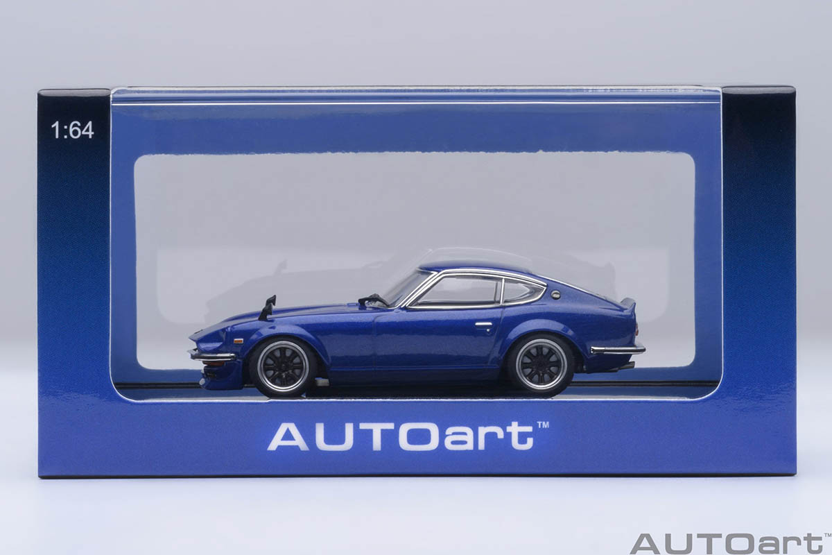 美*祢様 ignitionDATSUN Fairlady 2000GT 1/18 Nissan Fairlady Z Wangan Midnight AKUMA no Z 1:18 Autoart Azul