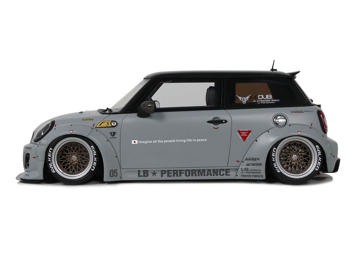 PRÉ-VENDA *** Mini Cooper R56 2015 Liberty Walk LB-Works LB Nation 1:18 ...