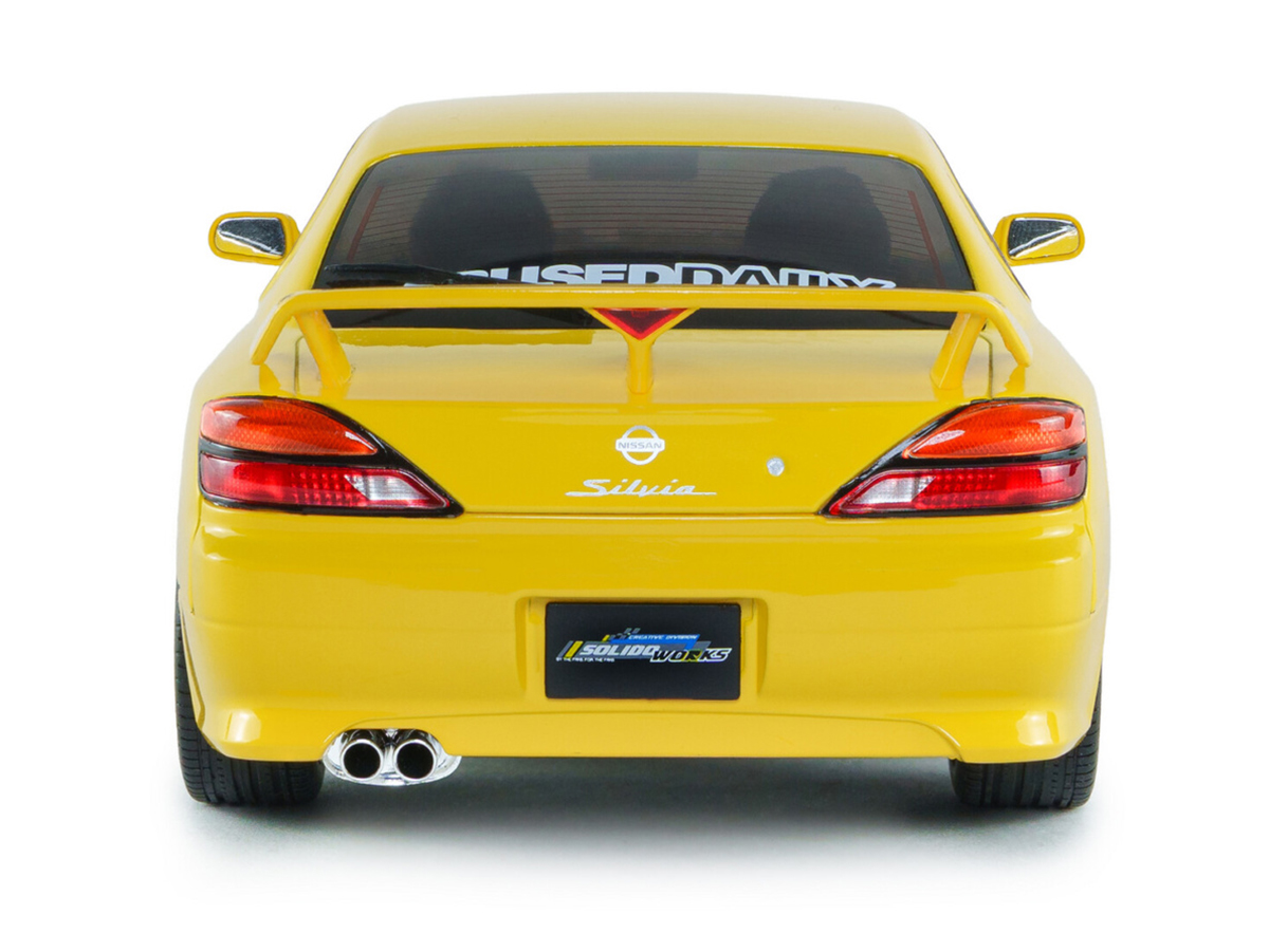 Nissan Silvia S15 Spec-R Aero 1999 1:18 Solido Amarelo - 20 anos