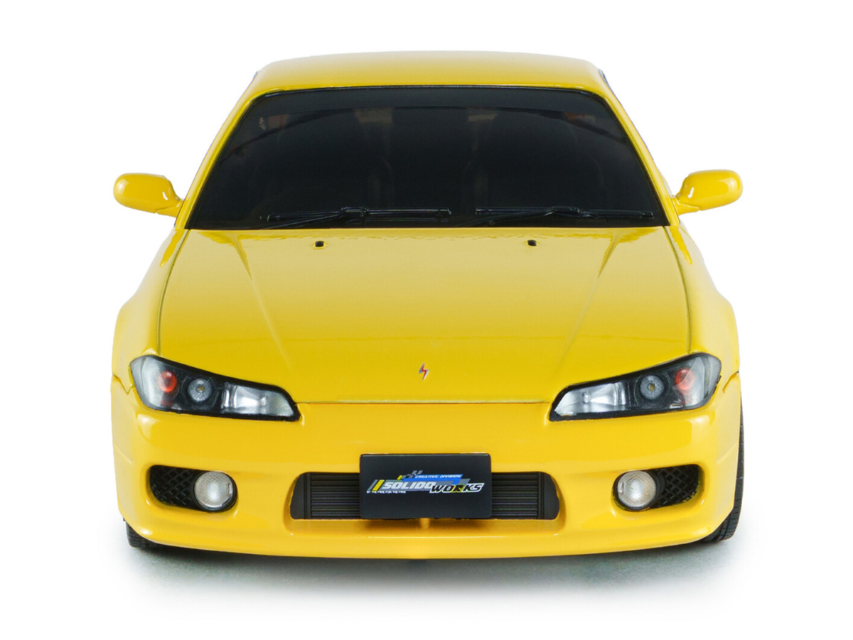 Nissan Silvia S15 Spec-R Aero 1999 1:18 Solido Amarelo - 20 anos