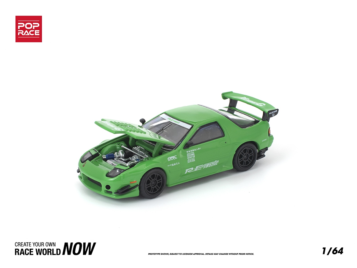 1/43 ignition model FC3S RX-7 ダークグリーン Mazda RX7 (FC3S) Re-Amemiya 1:64 POP RACE Verde - 20 anos! Loja on