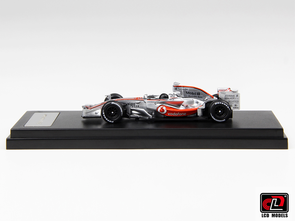 Fórmula 1 Vodafone McLaren Mercedes MP4-23 2008 1:64 LCD Models