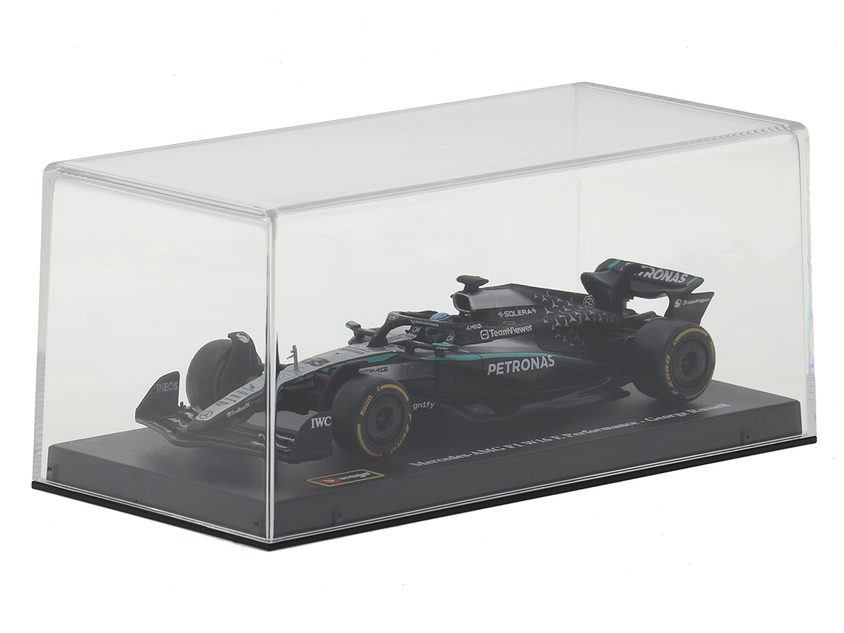 Fórmula 1 Mercedes AMG W16 Russel 2025 1:43 Bburago c/ Display e