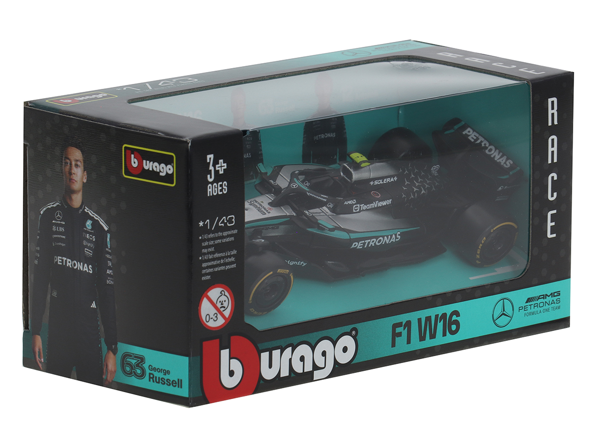 Fórmula 1 Mercedes AMG W16 Kimi Antonelli 2025 1:43 Bburago - 20