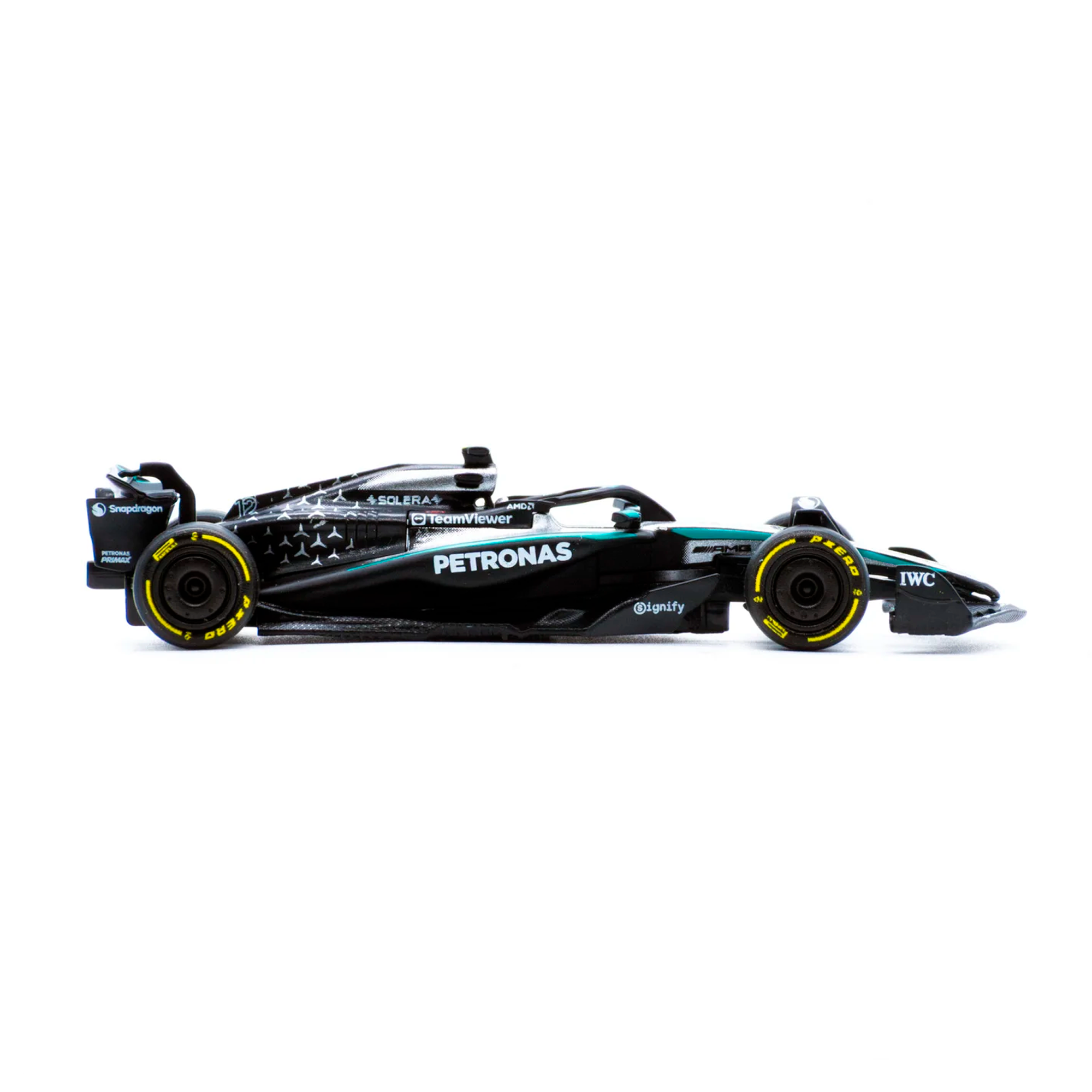 Fórmula 1 Mercedes AMG W16 George Russel 2025 1:64 Bburago - 20