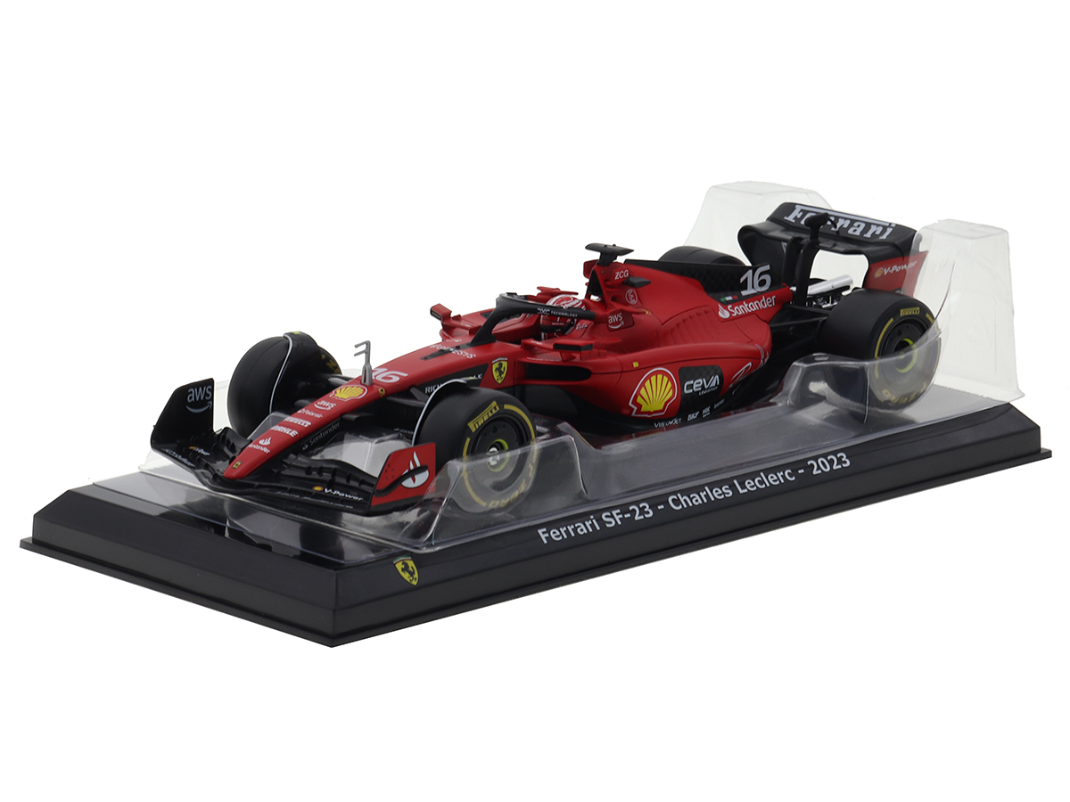 Fórmula 1 Ferrari SF-23 Charles Leclerc 2023 c/ Piloto 1:24