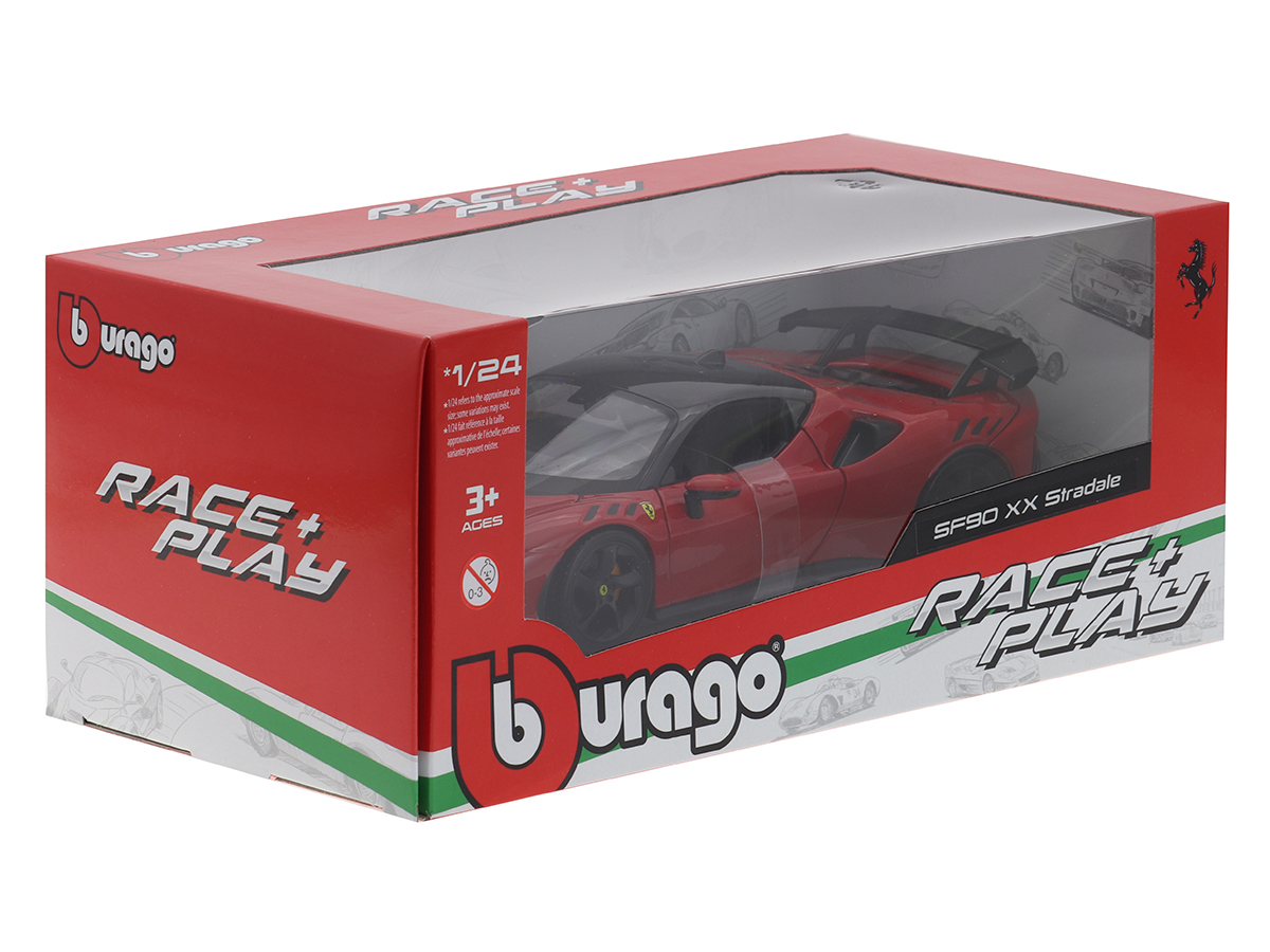 Ferrari SF90 XX Stradale Bburago 1:24 Vermelho - 20 anos! Loja on