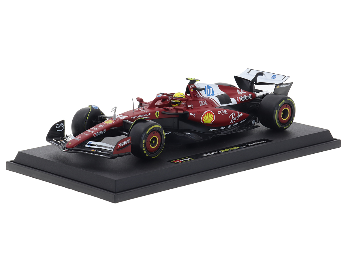Fórmula 1 Ferrari SF-25 2025 Lewis Hamilton 1:18 Bburago - 20 anos