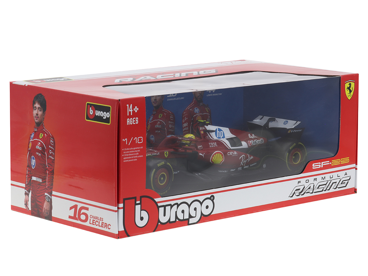 Fórmula 1 Ferrari SF-25 2025 Lewis Hamilton 1:18 Bburago - 20 anos