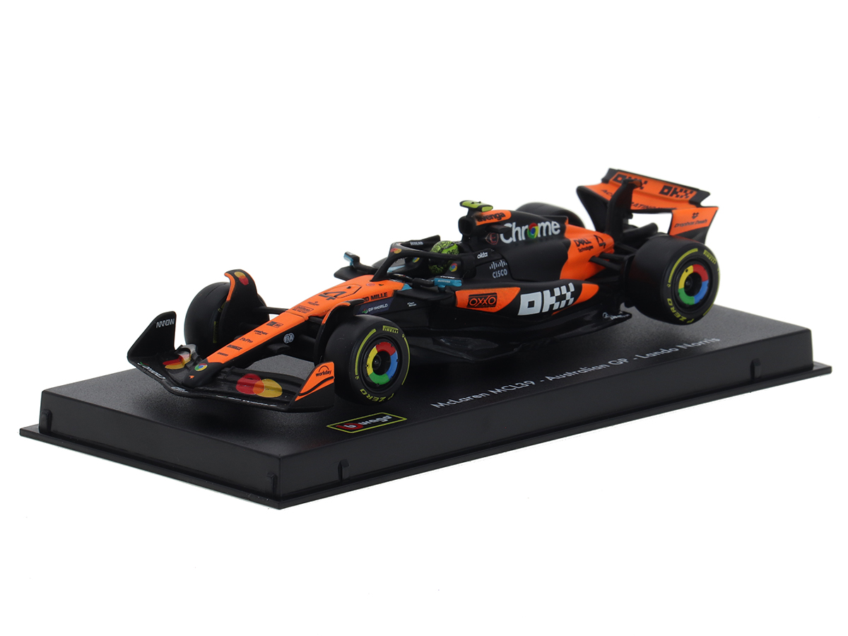 Fórmula 1 McLaren MCL39 2025 Lando Norris 1:43 Bburago c/ Display