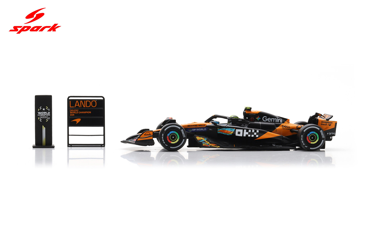 Fórmula 1 McLaren MCL39 Lando Norris World Champion Abu Dhabi 2025