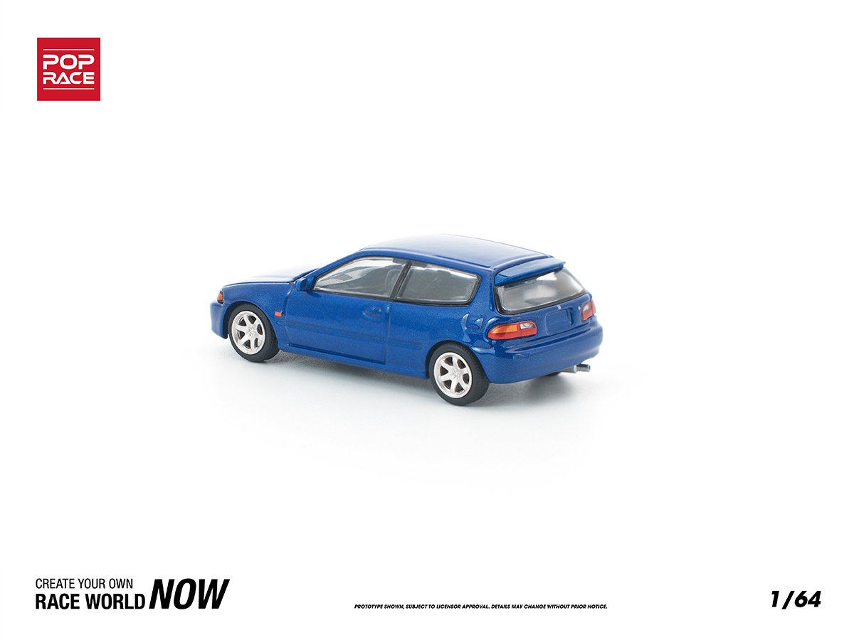 Honda Civic (EG6) 1:64 POP RACE Azul - 20 anos! Loja on-line de