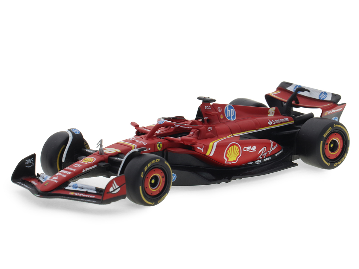Iveco S-Way 570 + Fórmula Ferrari SF-24 Leclerc 2024 1:43 Bburago