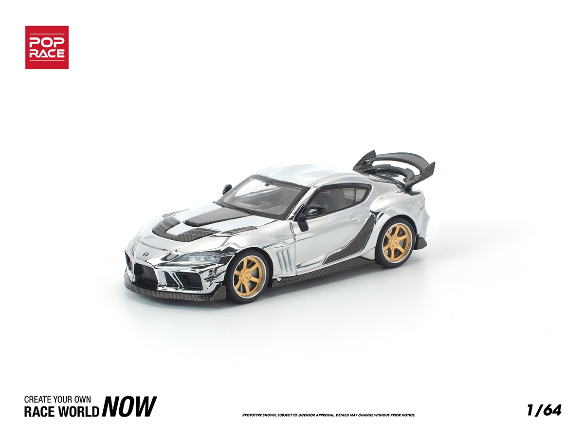Toyota Supra A90 Darwin Pro 66G Wide Body Kit 1:64 POP RACE Silver