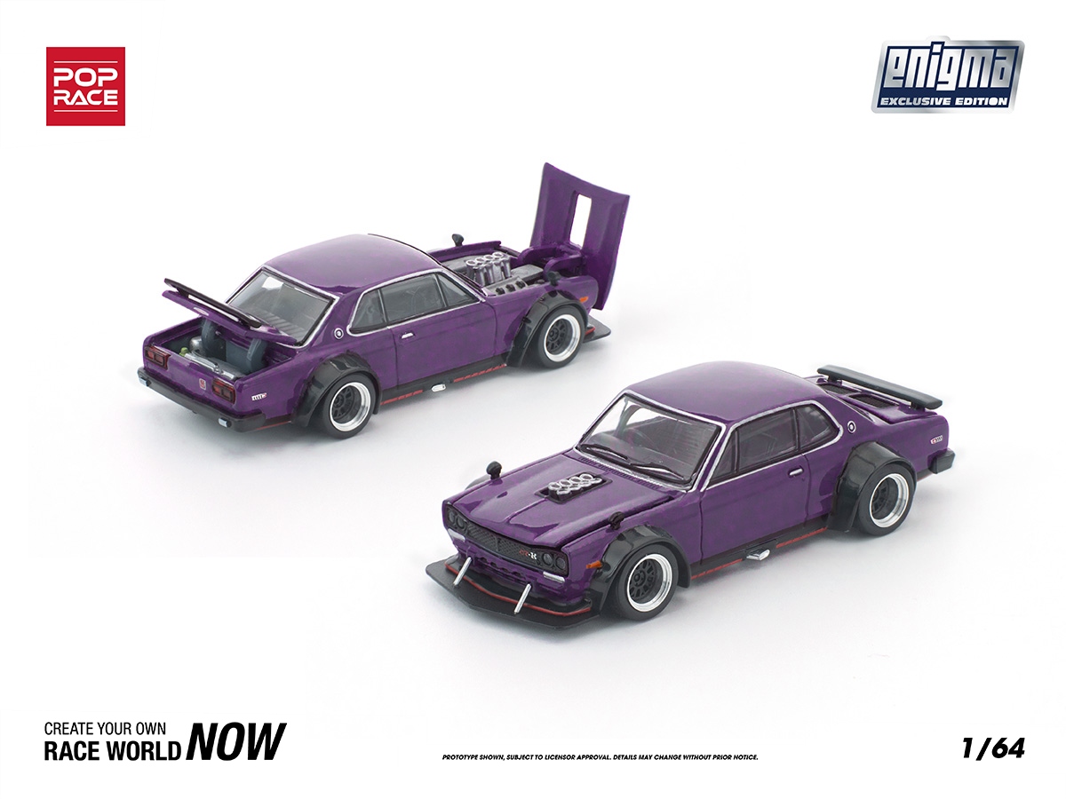 Pandem HAKOSUKA ENIGMA 1:64 POP RACE Purple - 20 anos! Loja on