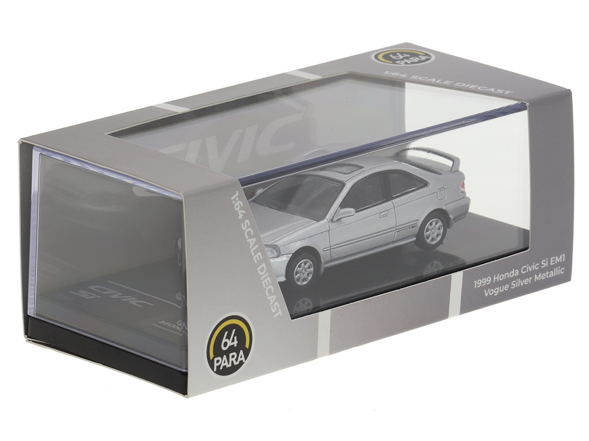 Honda Civic Si EM1 1999 1:64 PARA64 Prata - 20 anos! Loja on-line