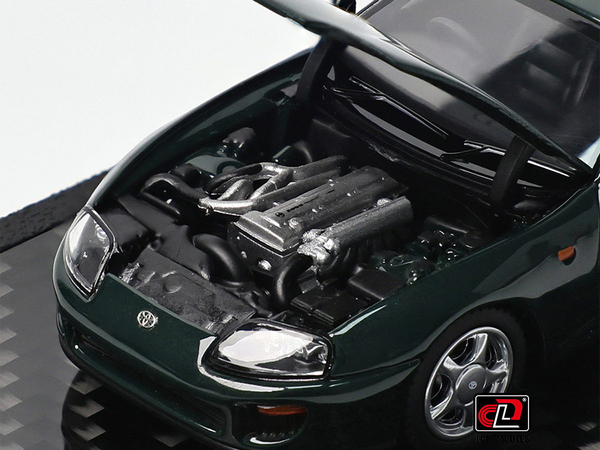 Toyota Supra A80 1:64 LCD Models Verde - 20 anos! Loja on-line de