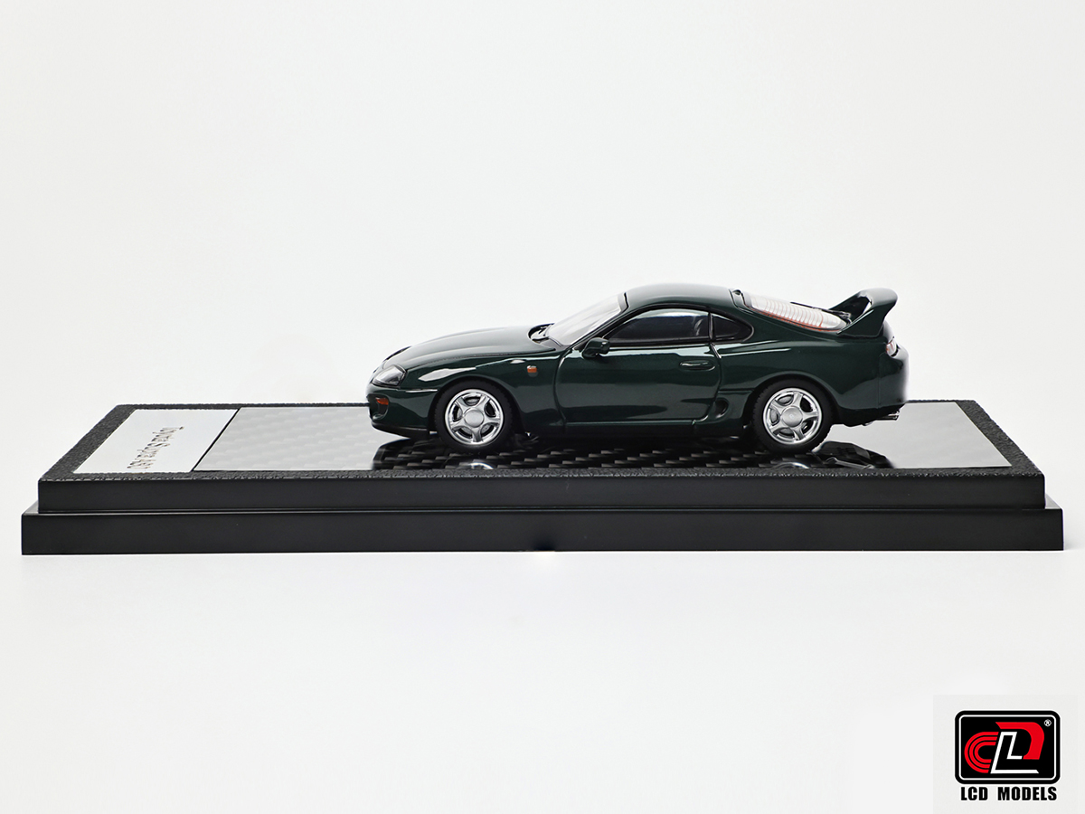 Toyota Supra A80 1:64 LCD Models Verde - 20 anos! Loja on-line de