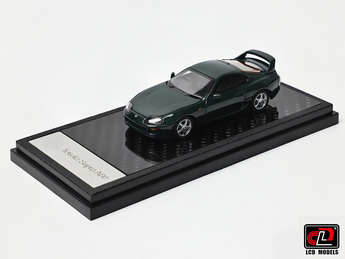 Toyota Supra A80 1:64 LCD Models Verde - 20 anos! Loja on-line de