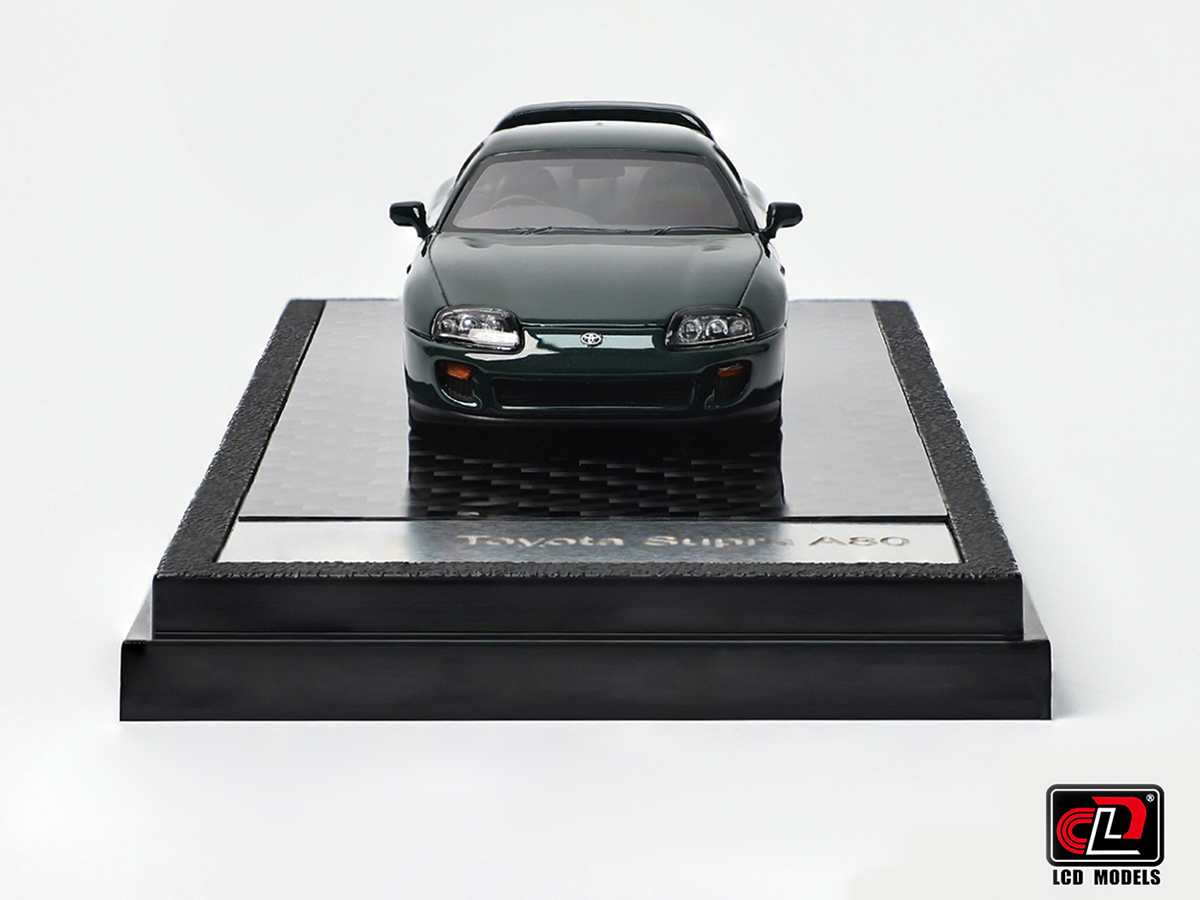 Toyota Supra A80 1:64 LCD Models Verde - 20 anos! Loja on-line de