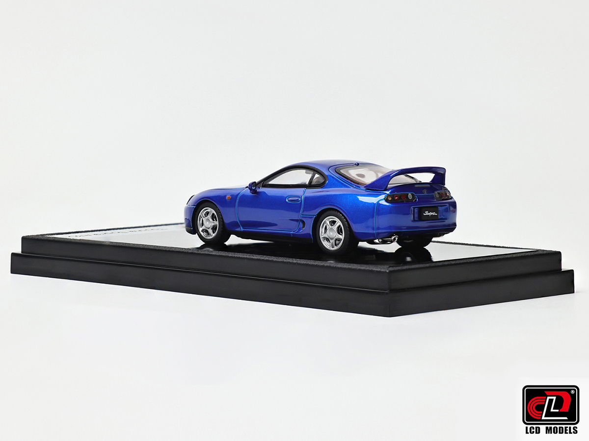 Toyota Supra A80 1:64 LCD Models Azul - 20 anos! Loja on-line de