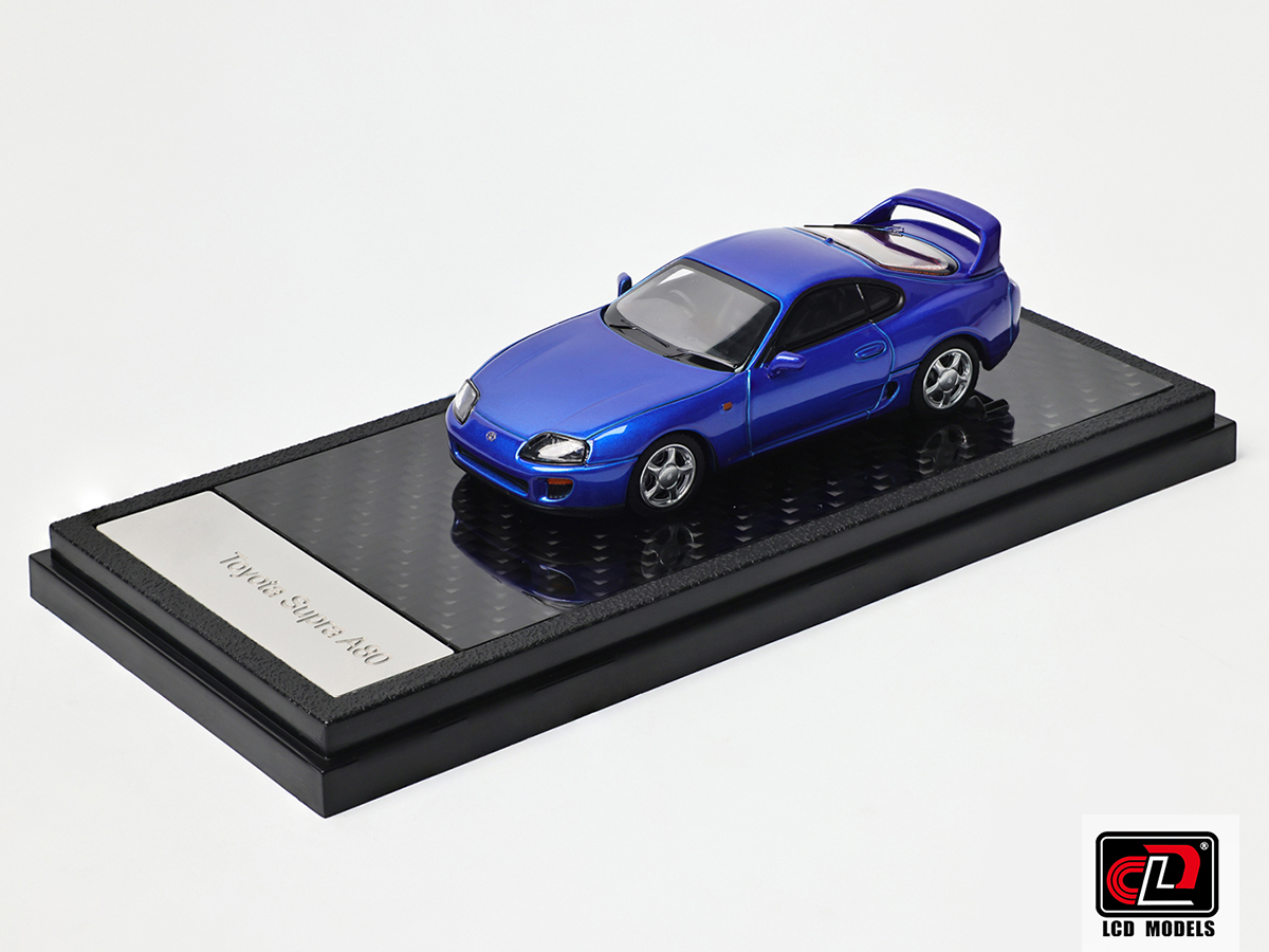 Toyota Supra A80 1:64 LCD Models Azul - 20 anos! Loja on-line de