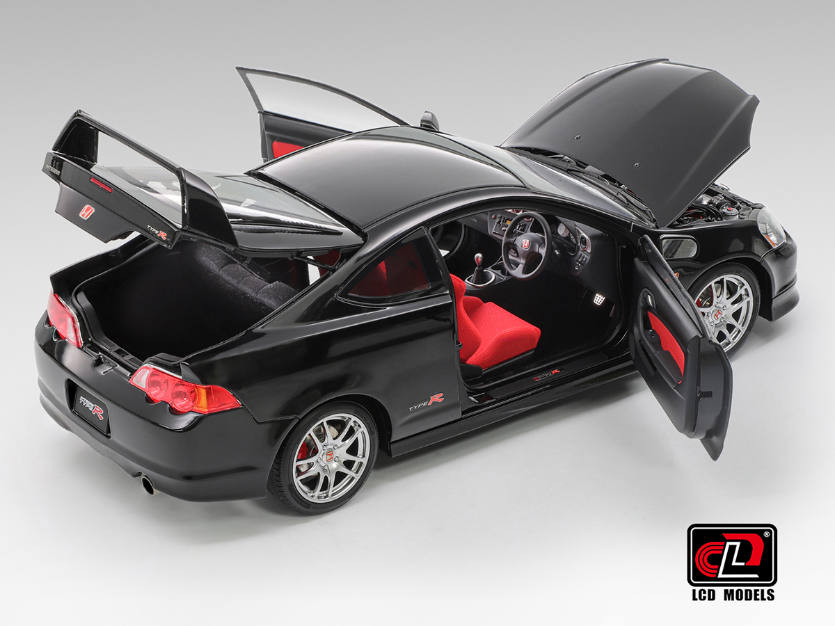 自動車 Honda Integra Type R DC5 & Civic SiR EF9 Honda Integra Type R DC5 1:18 LCD Models Preto - 20 anos! Loja on