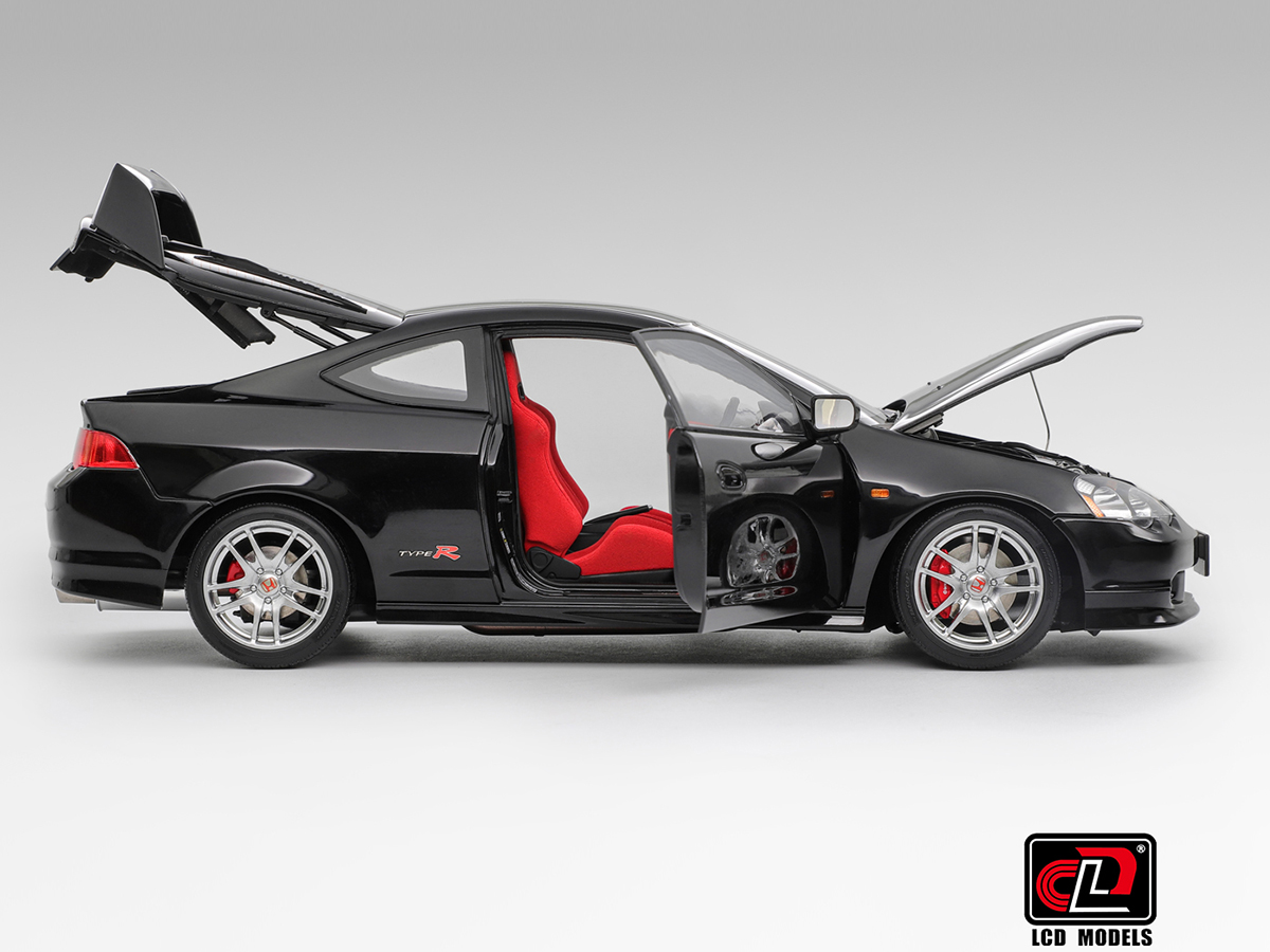 自動車 Honda Integra Type R DC5 & Civic SiR EF9 Honda Integra Type R DC5 1:18 LCD Models Preto - 20 anos! Loja on