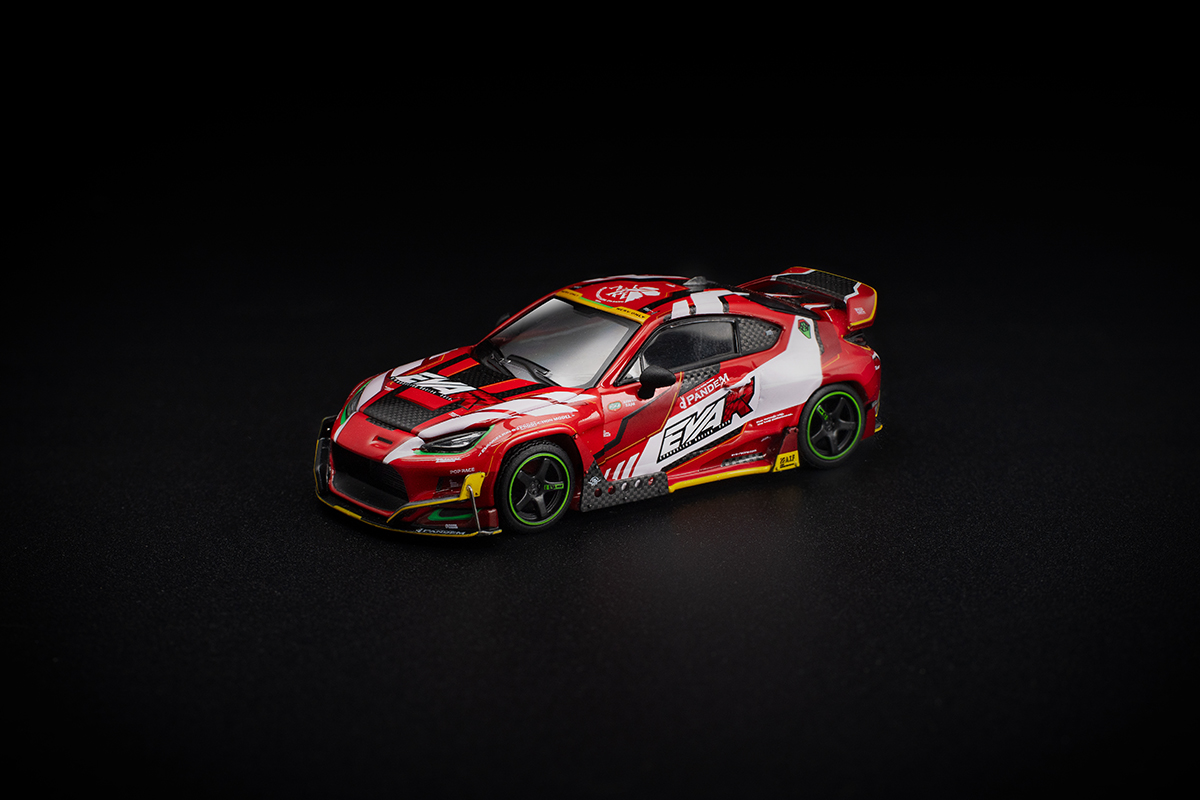 Toyota GR86 Pandem Evangelion Racing 1:64 POP RACE (Box 36 Peças