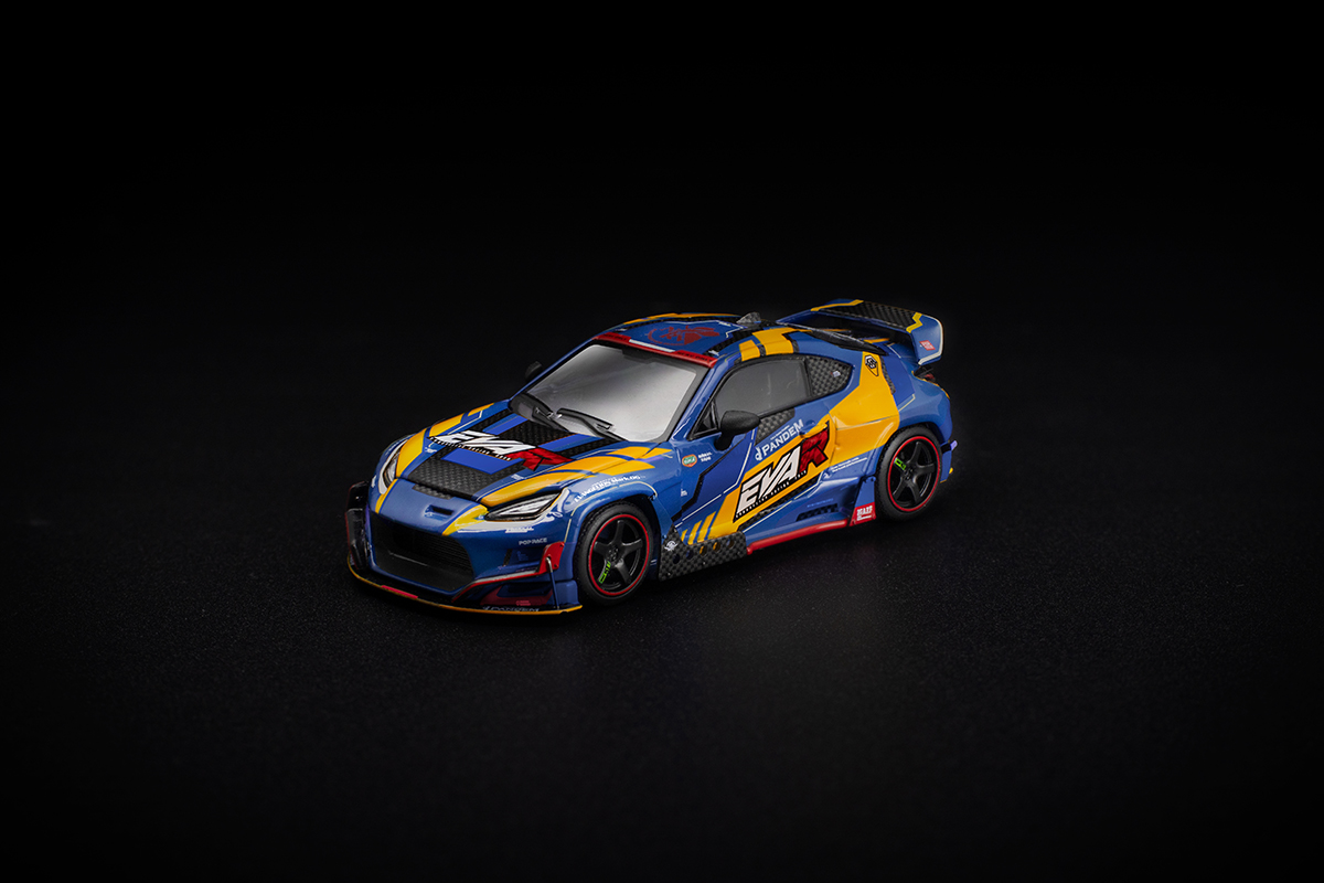 Toyota GR86 Pandem Evangelion Racing 1:64 POP RACE (Box 36 Peças