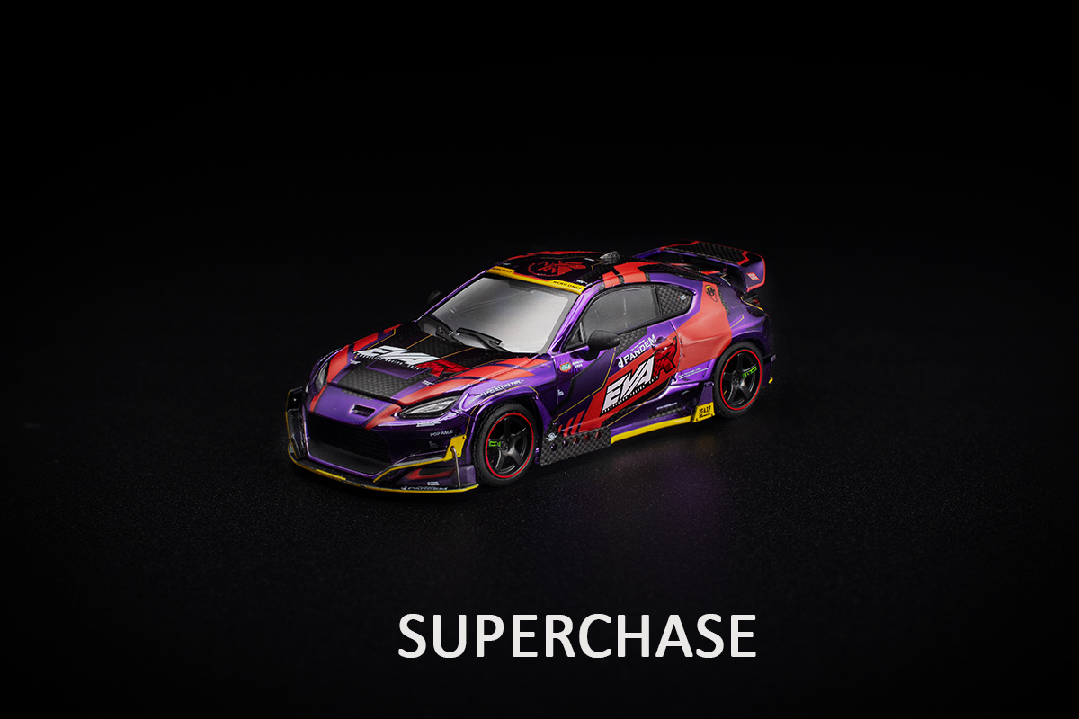 Toyota GR86 Pandem Evangelion Racing 1:64 POP RACE (Box 36 Peças