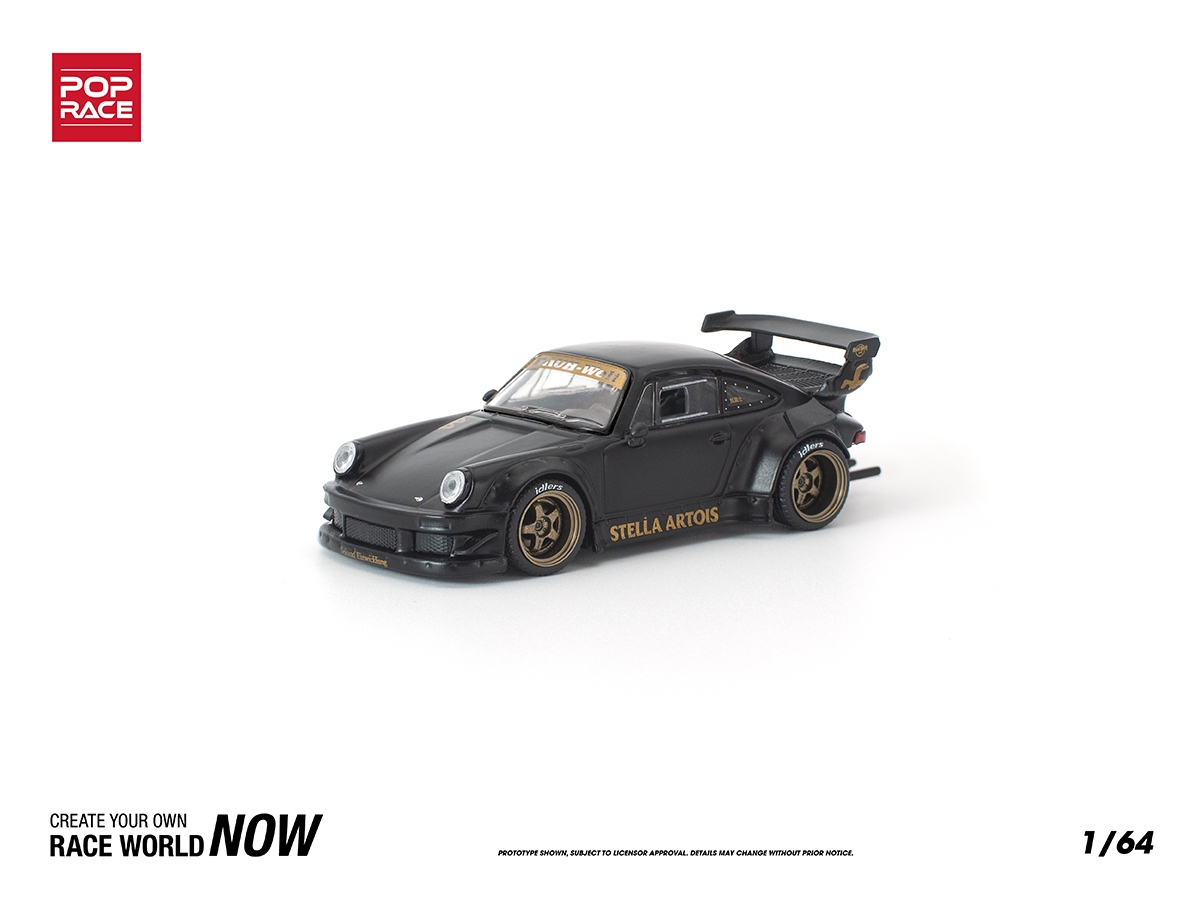 Porsche RWB 930 STELLA ARTOIS 1:64 POP RACE Preto - 20 anos! Loja