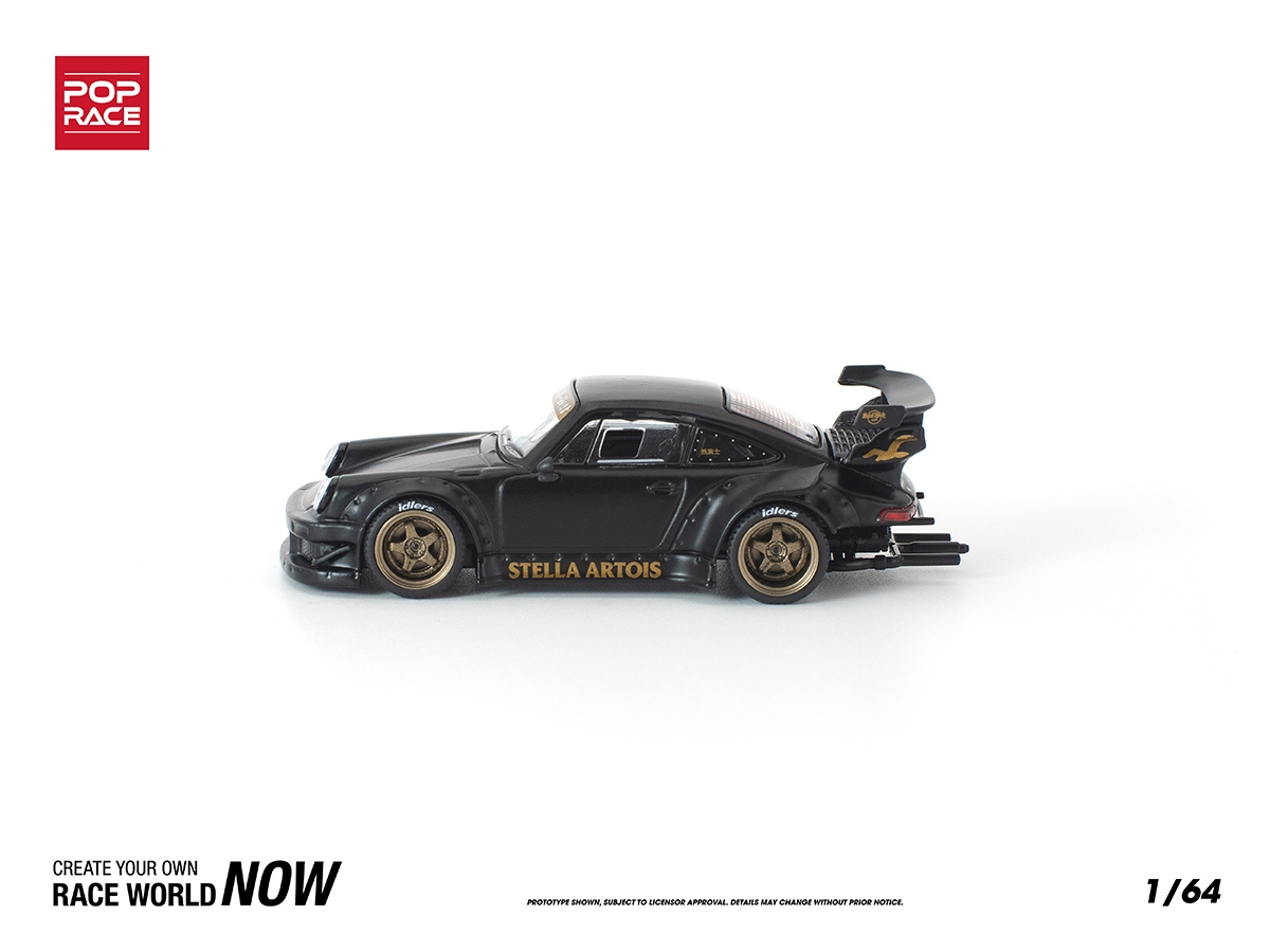 Porsche RWB 930 STELLA ARTOIS 1:64 POP RACE Preto - 20 anos! Loja