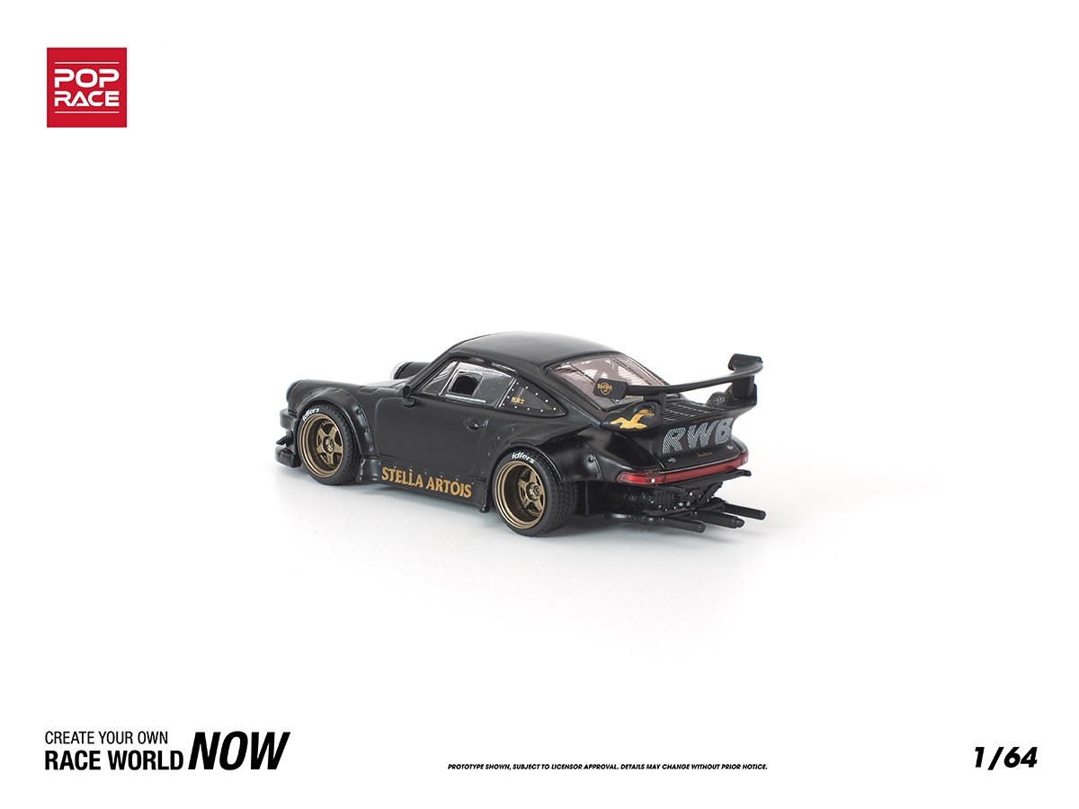 Porsche RWB 930 STELLA ARTOIS 1:64 POP RACE Preto - 20 anos! Loja