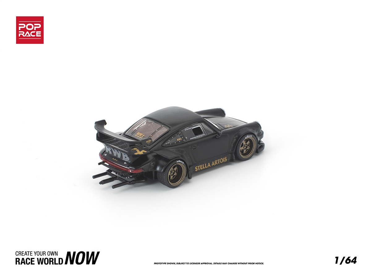 Porsche RWB 930 STELLA ARTOIS 1:64 POP RACE Preto - 20 anos! Loja