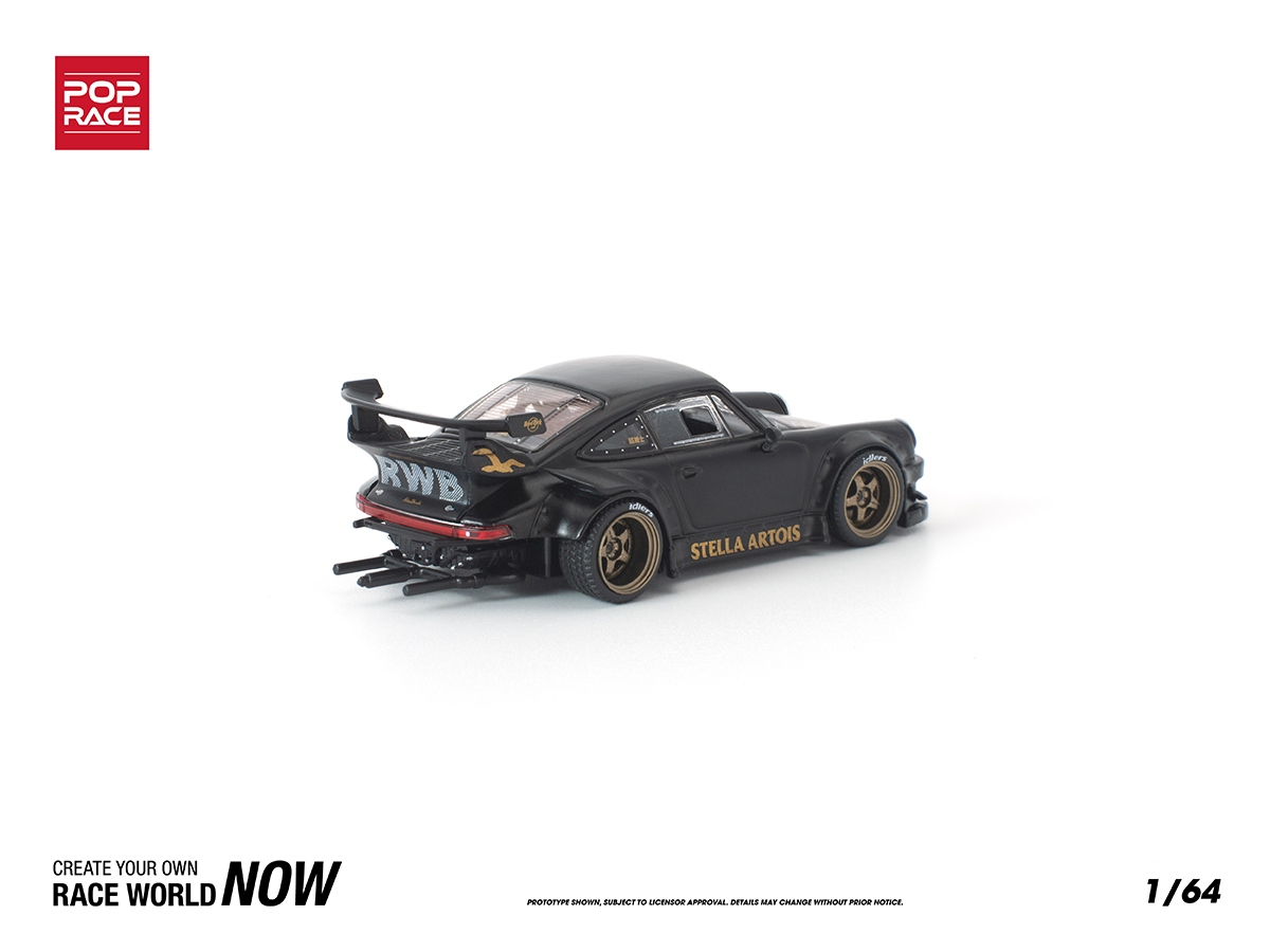 Porsche RWB 930 STELLA ARTOIS 1:64 POP RACE Preto - 20 anos! Loja