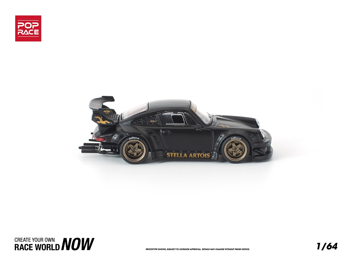 Porsche RWB 930 STELLA ARTOIS 1:64 POP RACE Preto - 20 anos! Loja