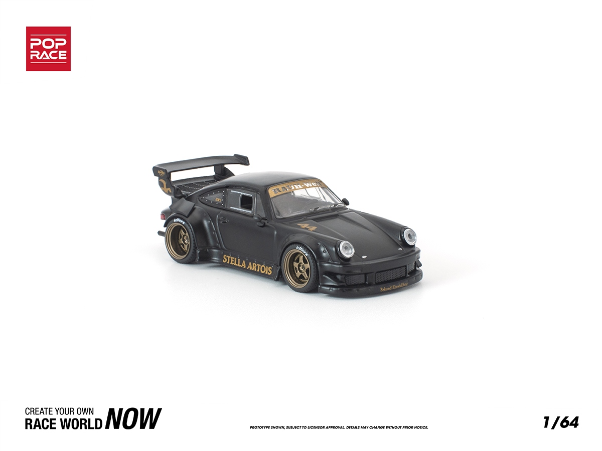 Porsche RWB 930 STELLA ARTOIS 1:64 POP RACE Preto - 20 anos! Loja