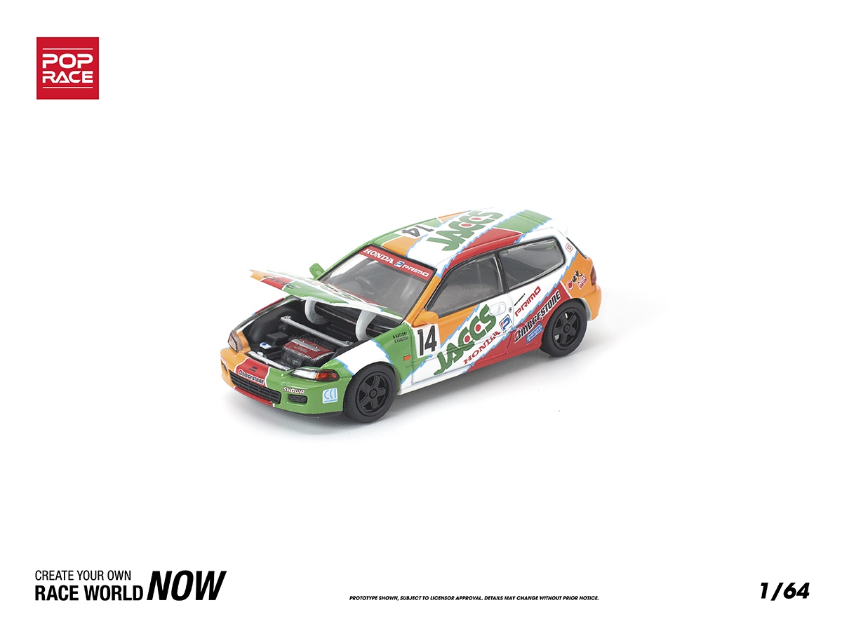 Honda Civic (EG6) JACCS 1:64 POP RACE - 20 anos! Loja on-line de