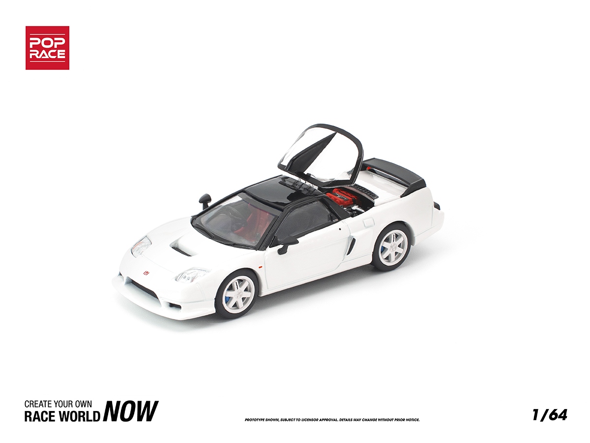 ミニカー Honda NSX Honda NSX-R GT 1:64 POP RACE Branco - 20 anos! Loja on-line de