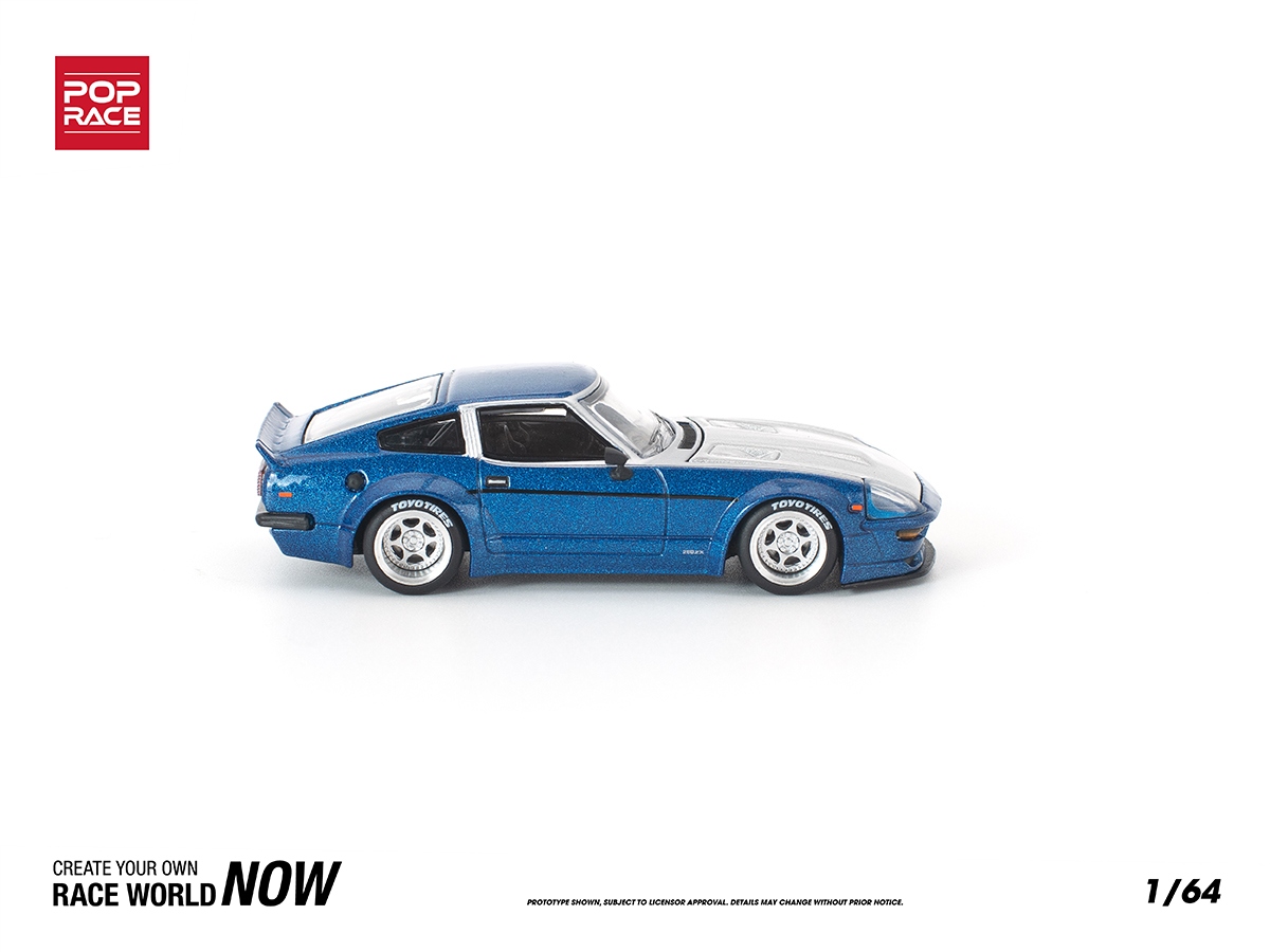 Datsun 280ZX Pandem Body Kit 1:64 POP RACE Azul - 20 anos! Loja on