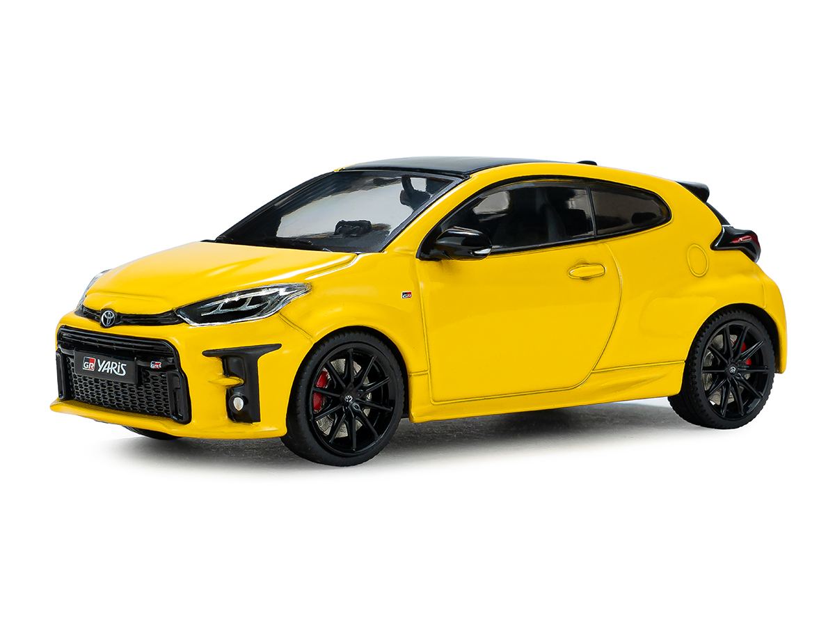 PRÉ-VENDA *** Toyota Yaris GR 2024 1:43 Solido Amarelo - 20 anos